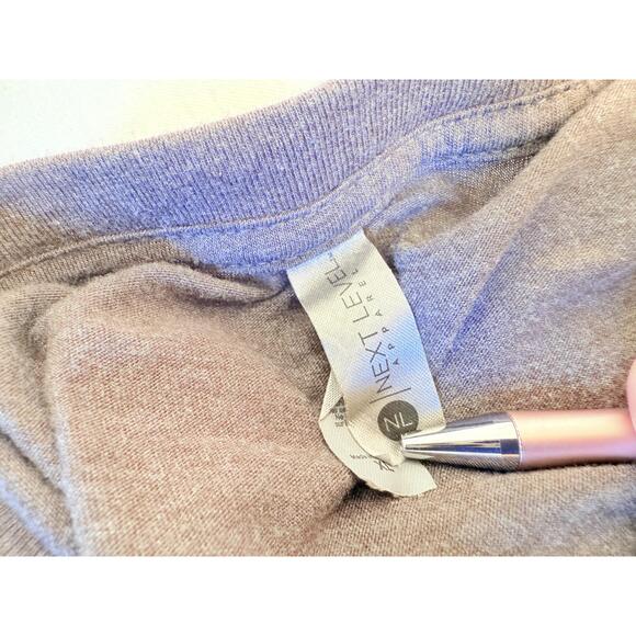 Next Level Apparel Brown Short Sleeve Graphic Text Crew TShirt Extra Large - Picture 5 of 8